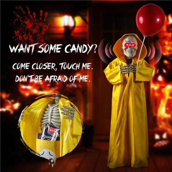 New Animatronics Decorations Outdoor for Holding Candy and Gifts, 37 Inch - Picture 5 of 7